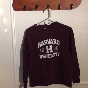 Harvard university long sleeve shirt